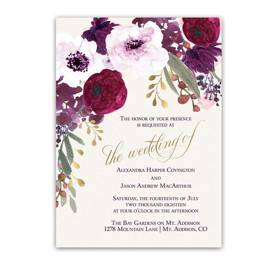 Invitation Card Print - Ivory Board