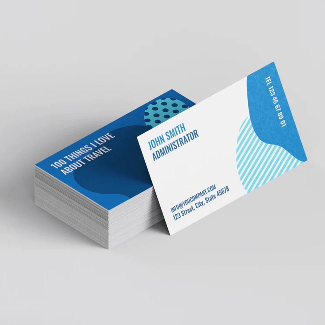 Business Card - Ivory Board One Side