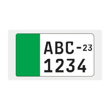 Mortor cycle Number Plate